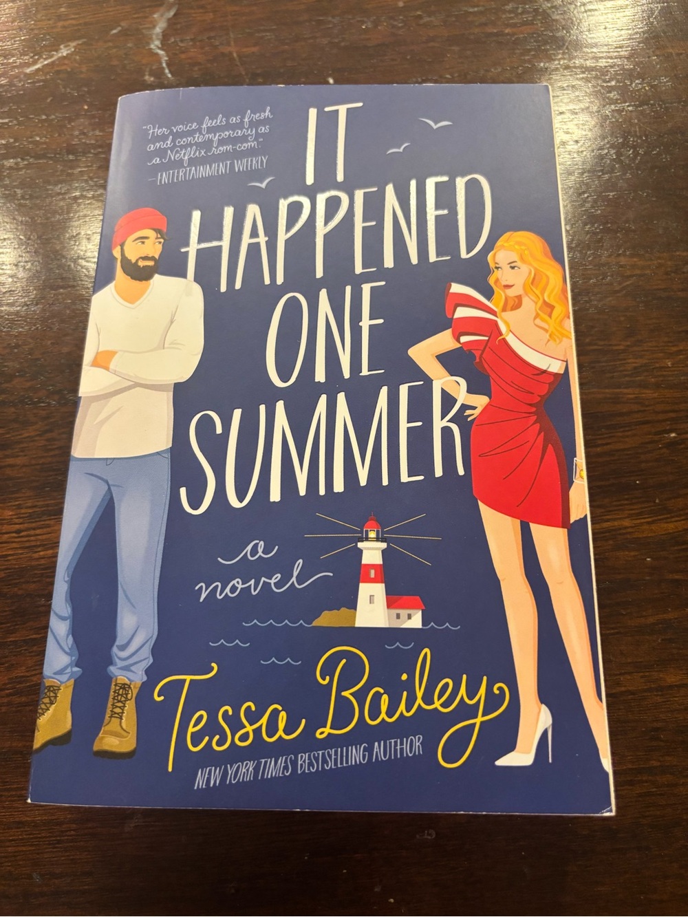 It Happened One Summer - Navy & Red Paperback Novel